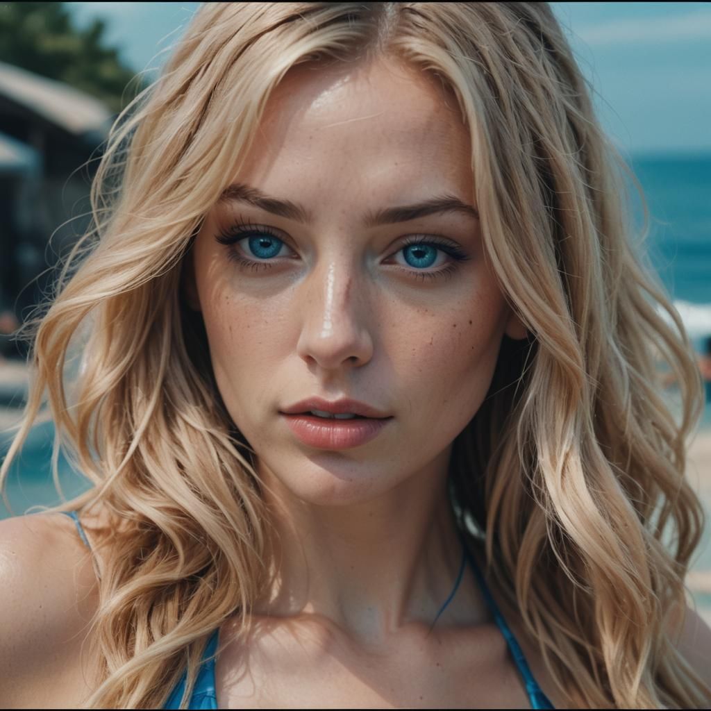 AI Girlfriend on Screen: Detailed Macro Shot