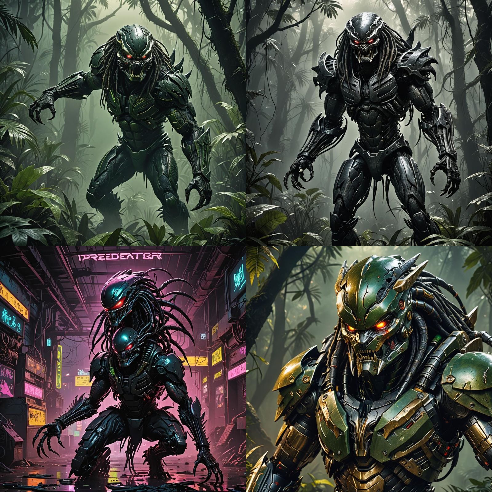 Ruthless Demonic Predator: A Striking AI Image