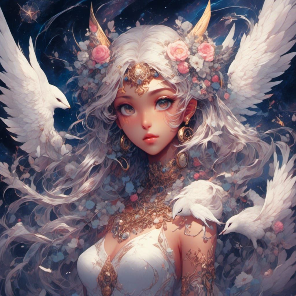 Angel in Sailor Moon Outfit: Hyperrealistic Detail