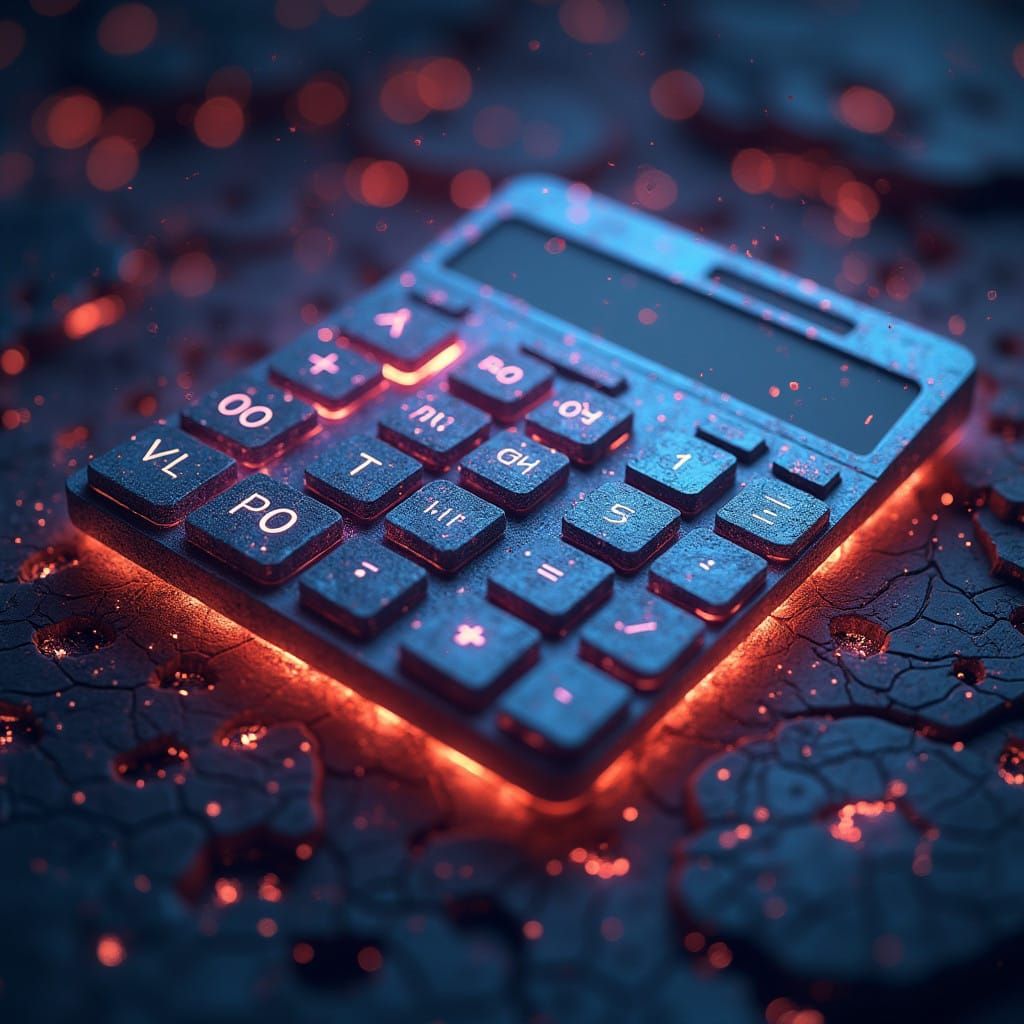 Neon Financial Oracle in Cyberpunk Style