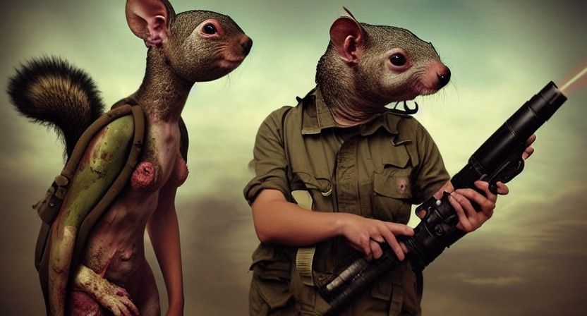 Post-Apocalyptic Zombie War with Mutants and Animals