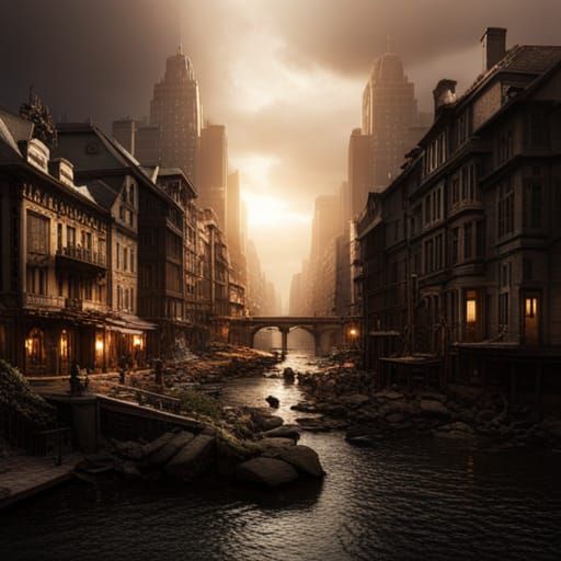 Dramatic Digital Matte Painting with Intricate Details