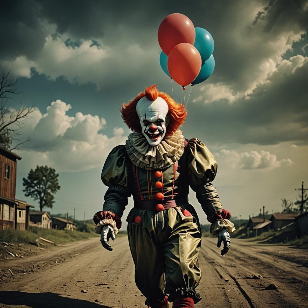 Dramatic Balloon in Cinematic Film Still