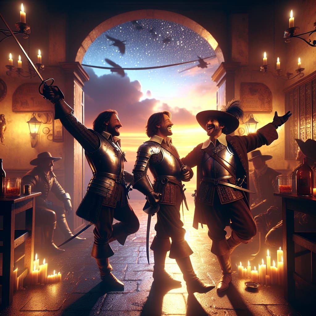 The three musketeers…..