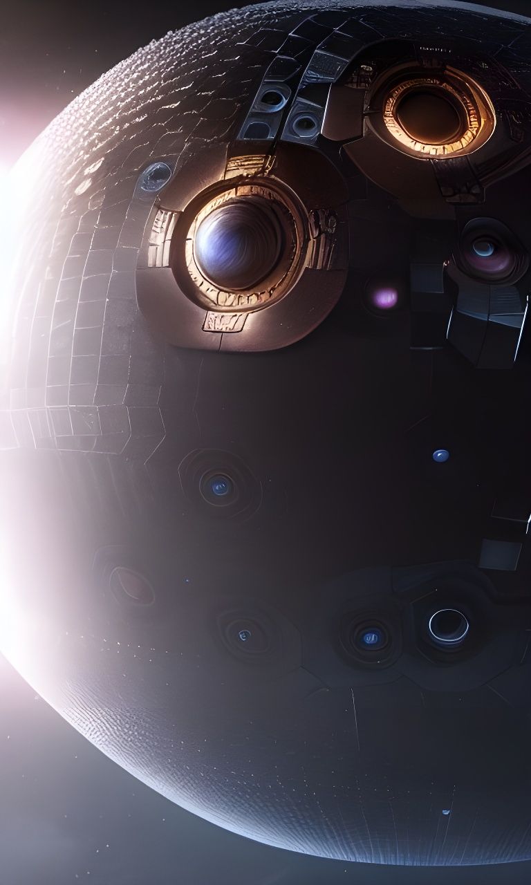 Futuristic Dyson Sphere Concept Art