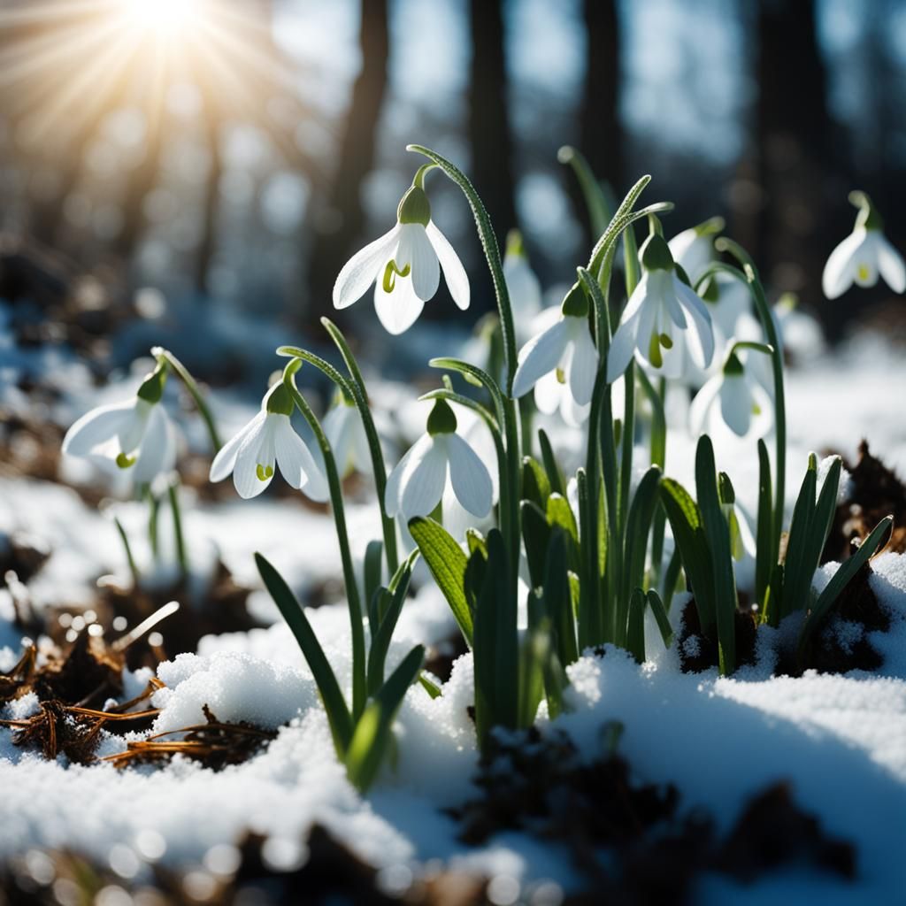Snowdrops Emerge: Signs of Spring Photography
