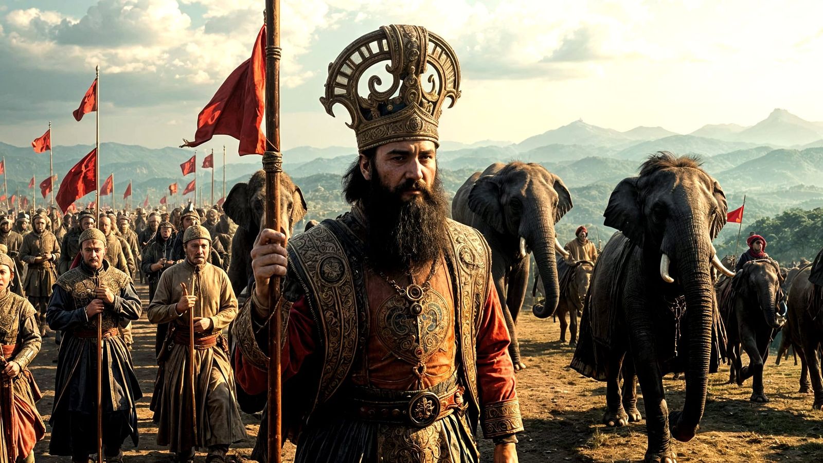 Marco Polo's Grand Procession to China: Digital Matte Painti...