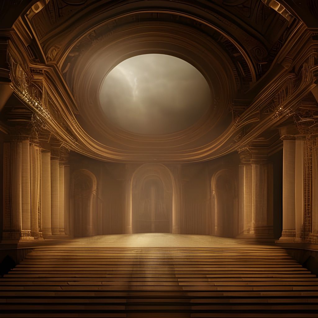 Dramatic Actor on Stage: Cinematic Digital Painting