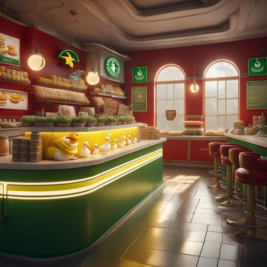 Starbucks McDonald's Duck: Fantasy Concept Art