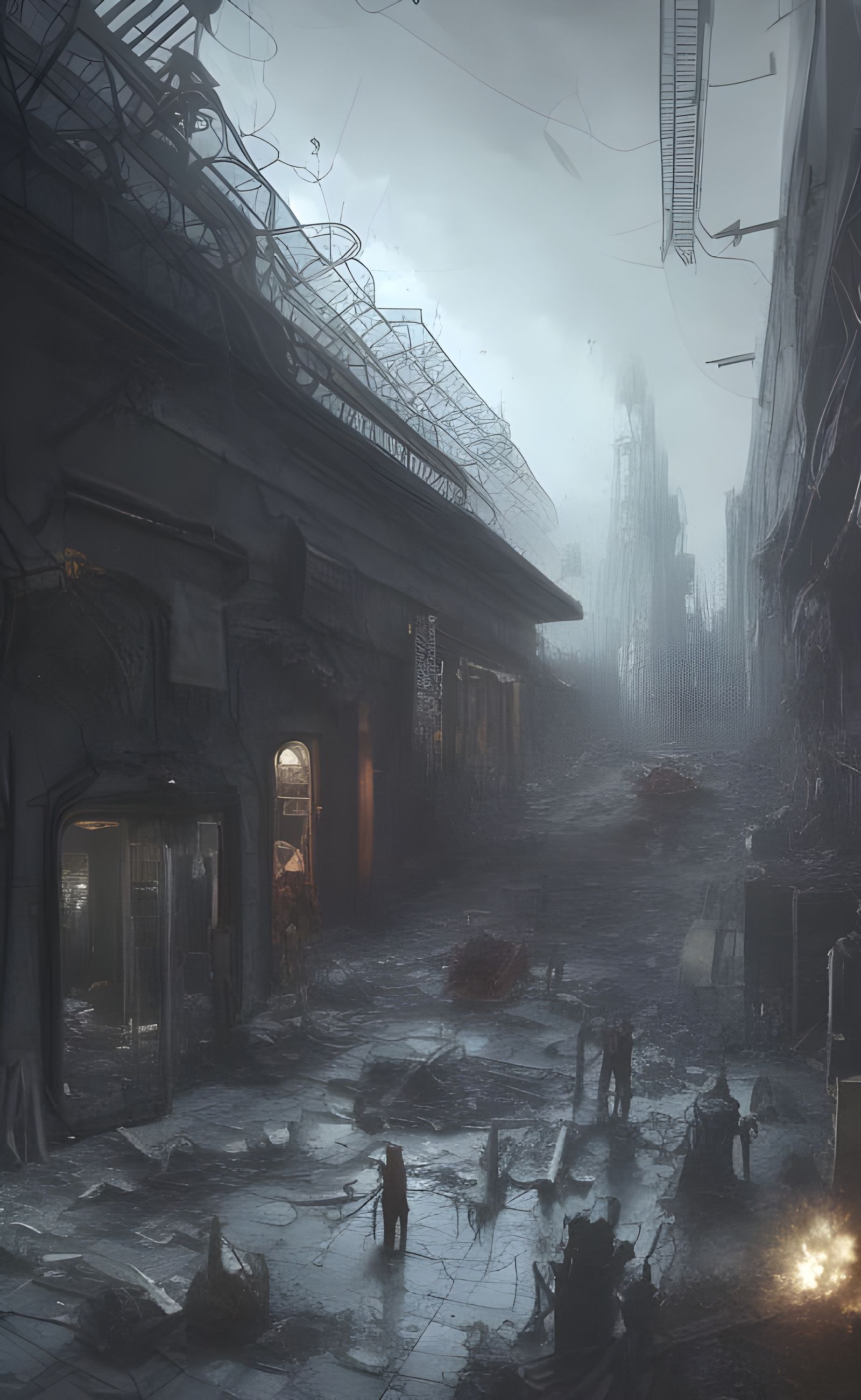 Cthulhu Destroys Mall in Post-Apocalyptic Horror Art