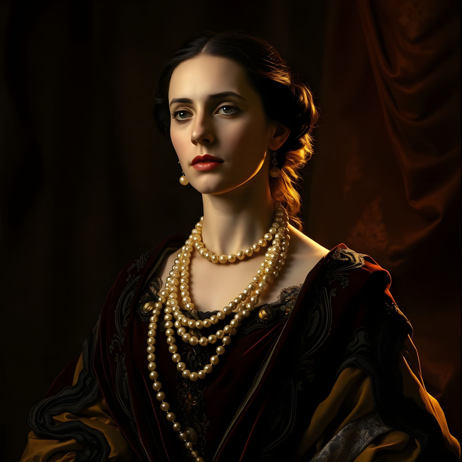 European Baroque Masterpiece with Intricate Figures and Dram...