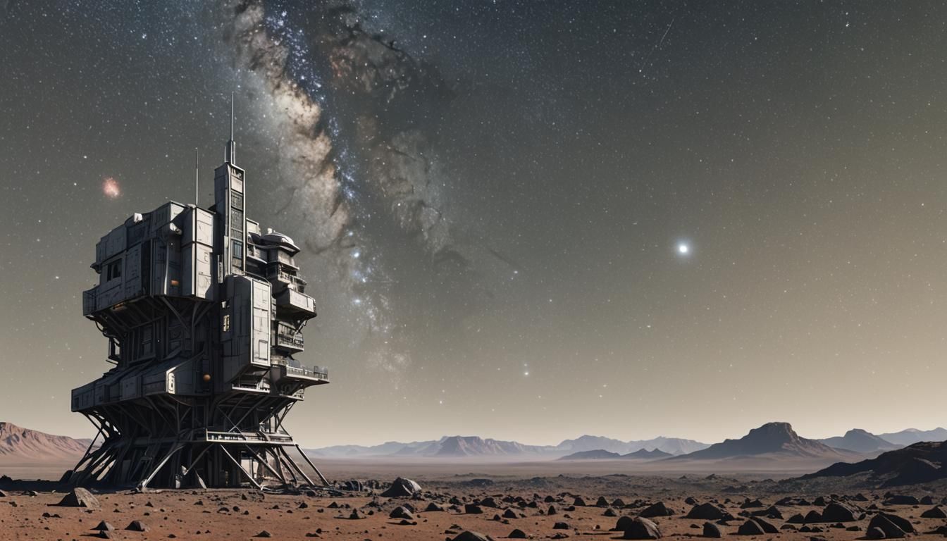 Galactic Outpost on Cosmic Horizon