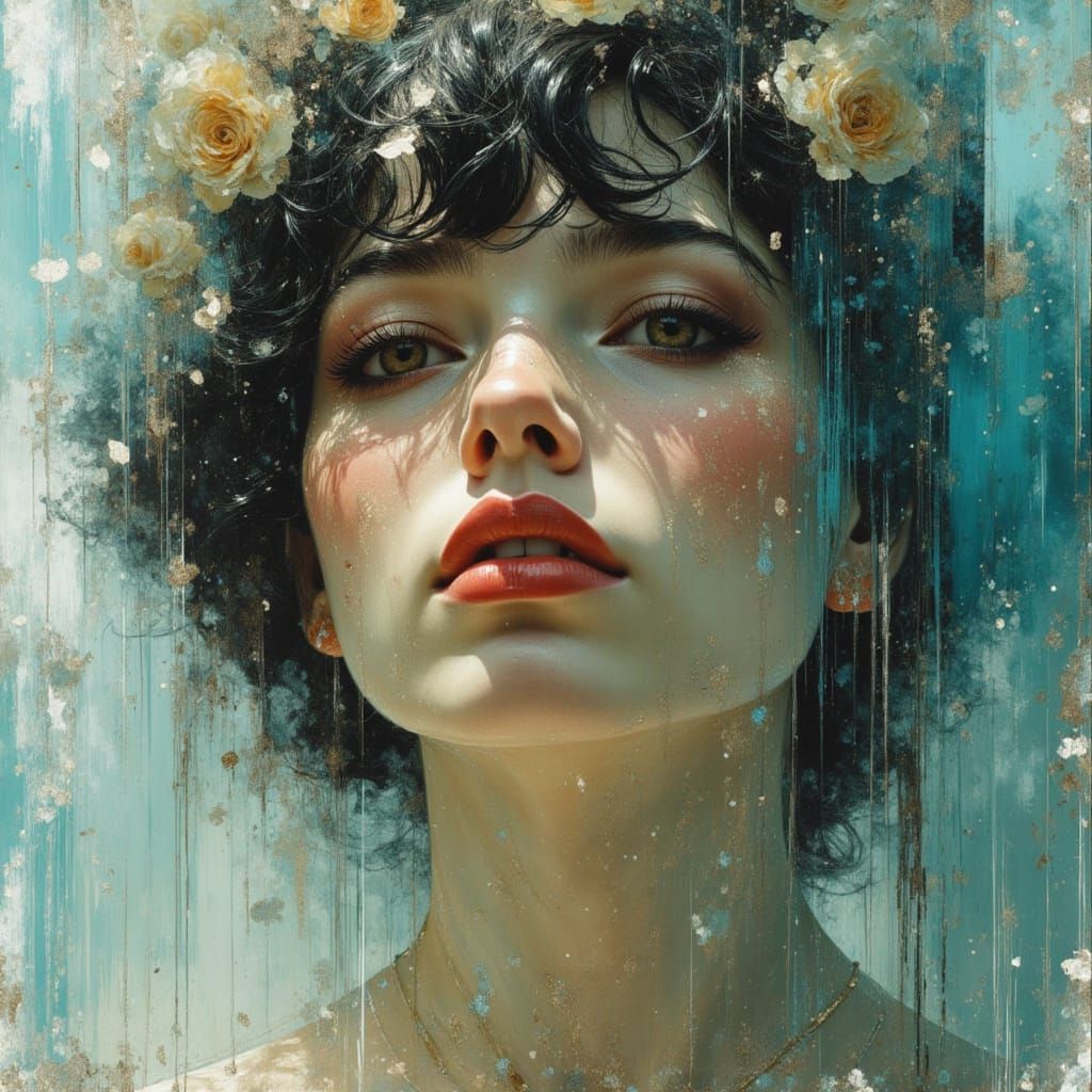 Dreamlike Portrait with Softly Blurred Features