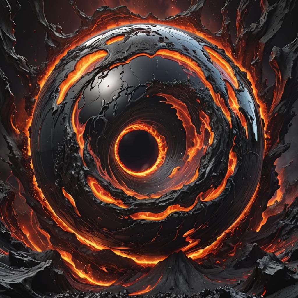 giant black hole inside earth