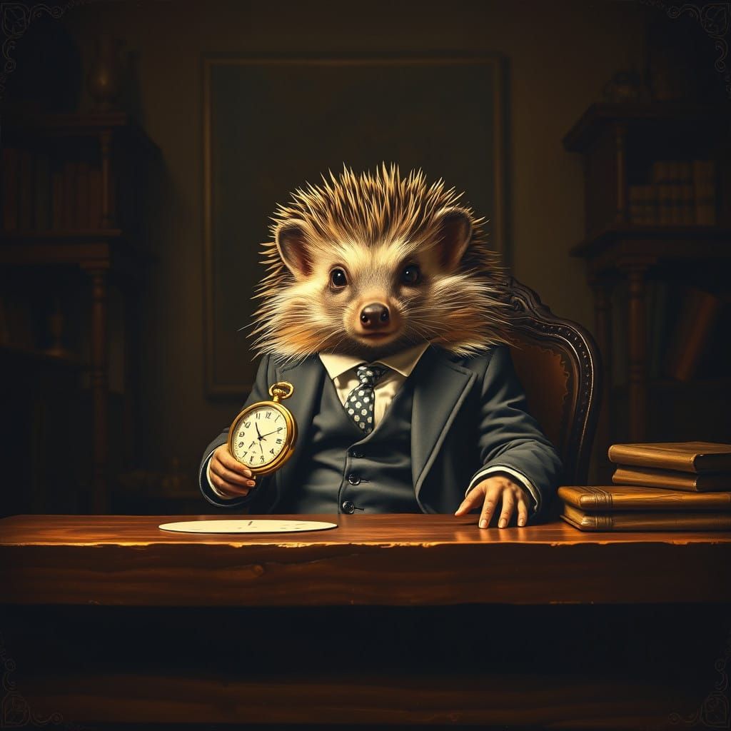 A Hedgehog Mathematician in 17th-Century Study