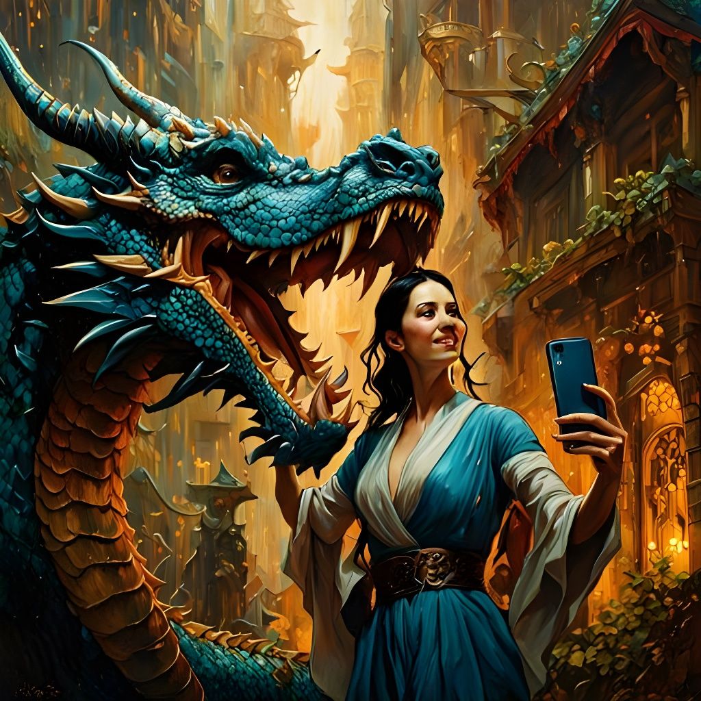Selfie with dragon