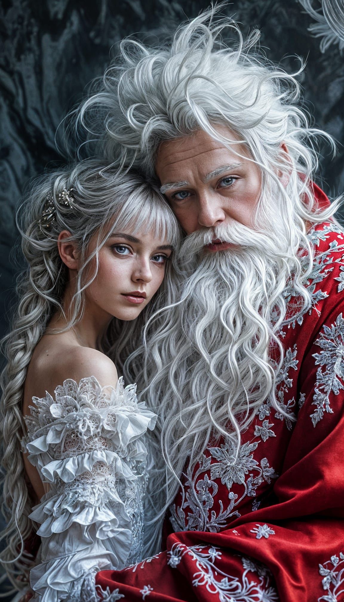 Gothic Goddess Meets Enchanted Father Christmas in a Dreamli...