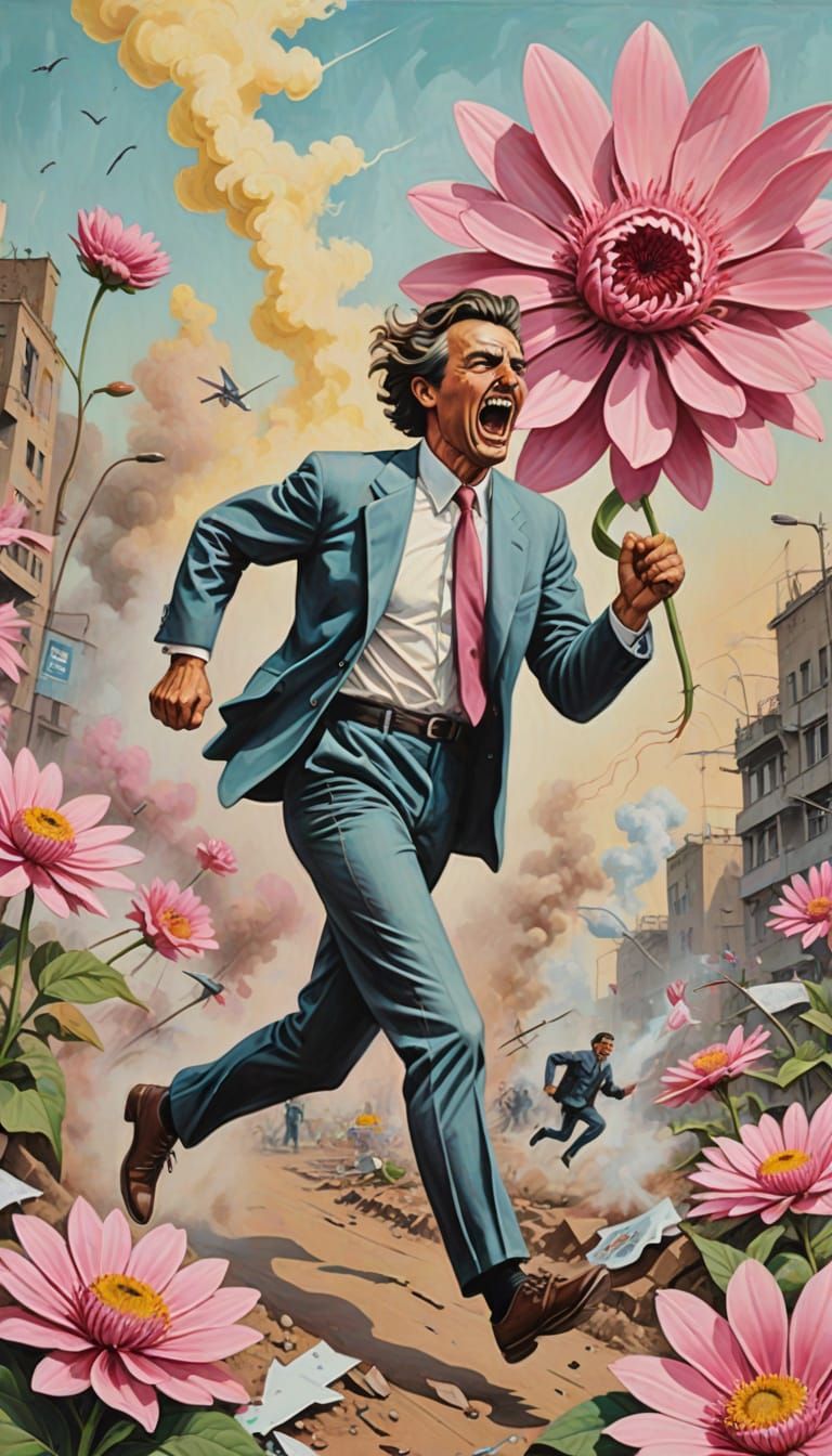 Dadaist Anti-War Allegory: Man vs. Mother Earth