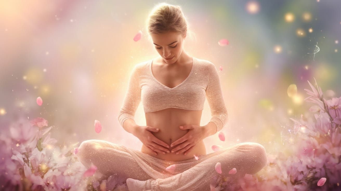 Ethereal Goddess Radiates Healing Comfort