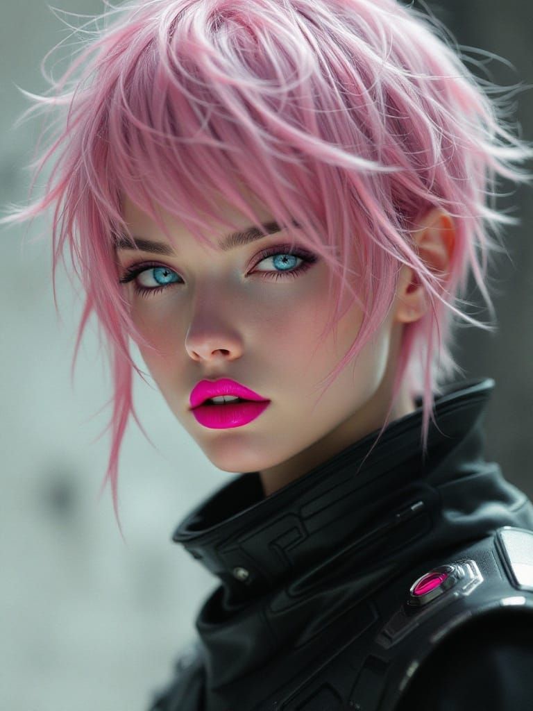 Ethereal Beauty in Futuristic Hush