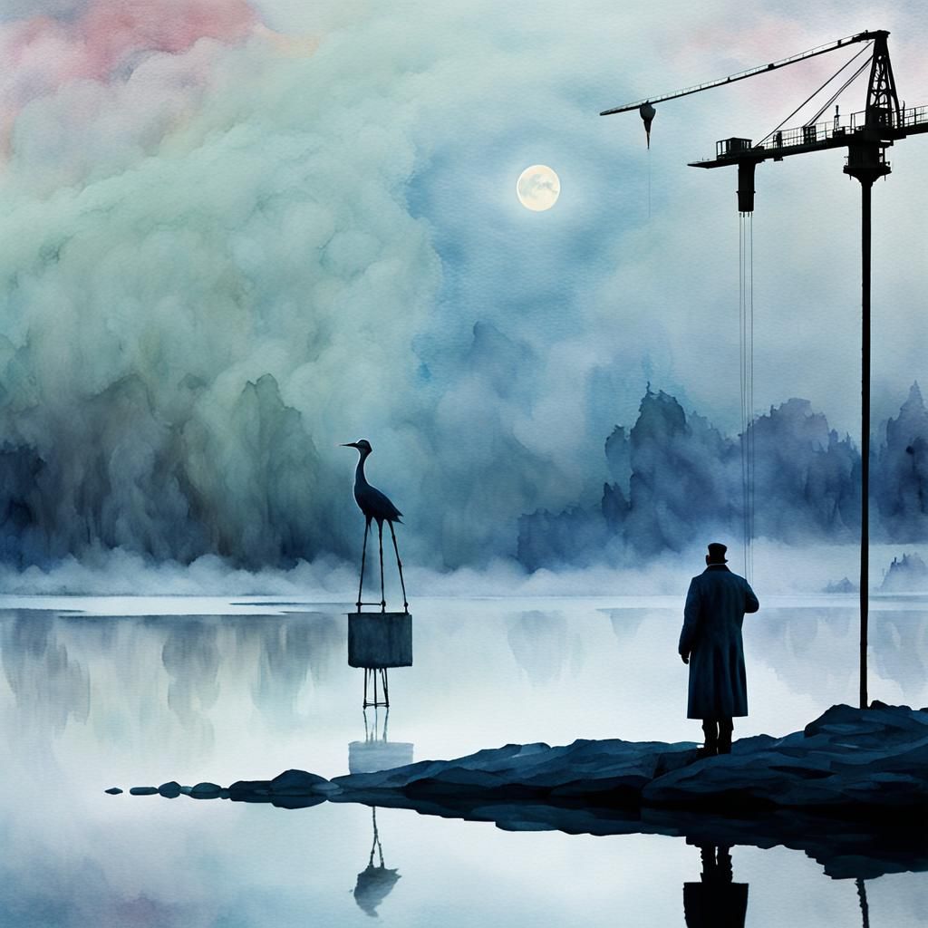 Surreal Dreamscapes: A Mystical Encounter with the Giant Cra...