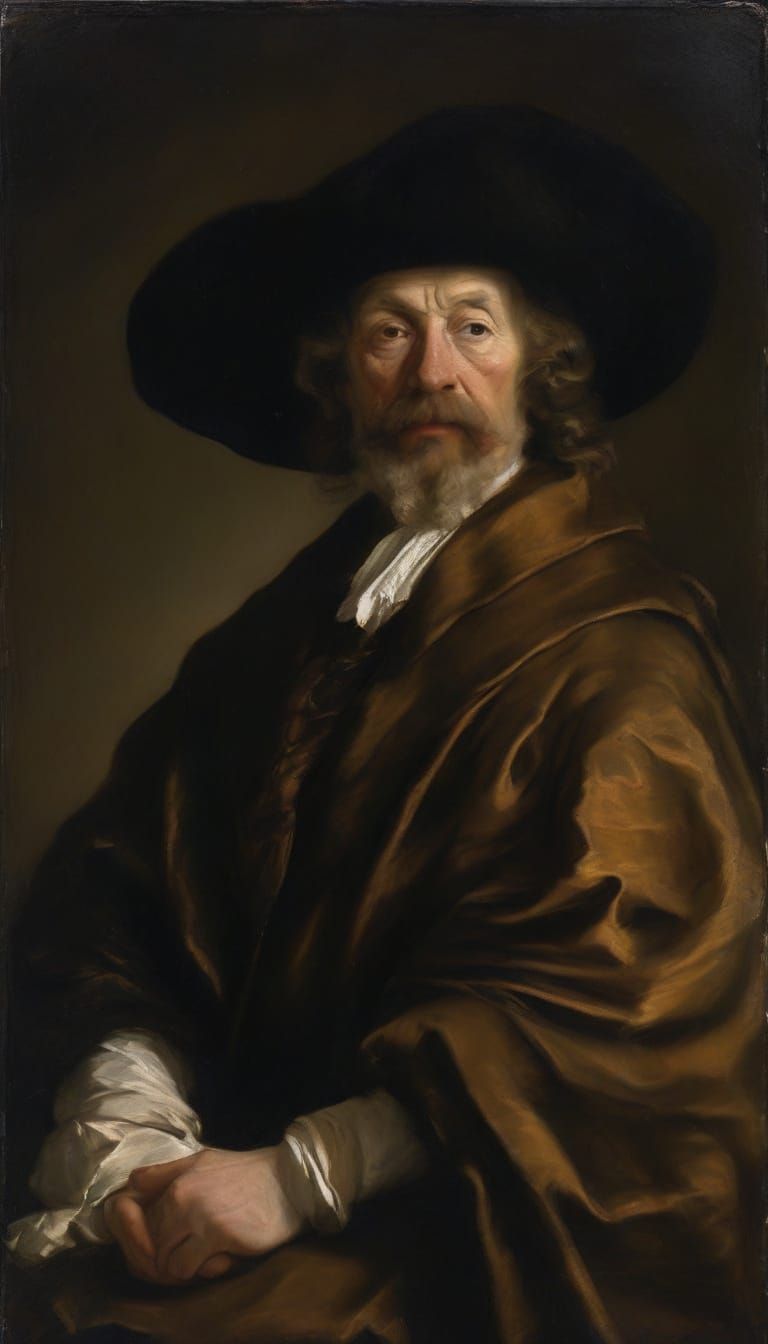 Baroque Portrait of a Wise and Handsome Gentleman