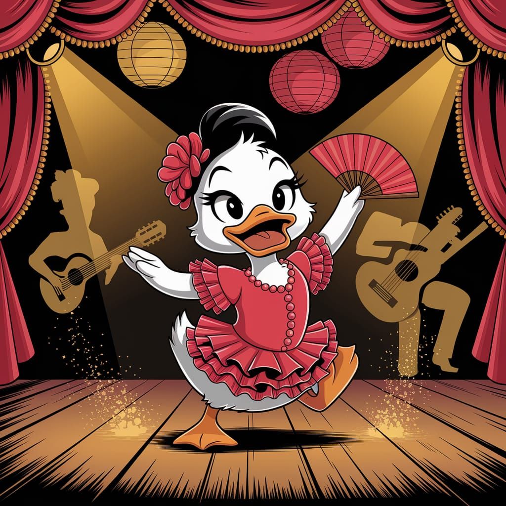 Duckling's Fiery Flamenco Dance Performance