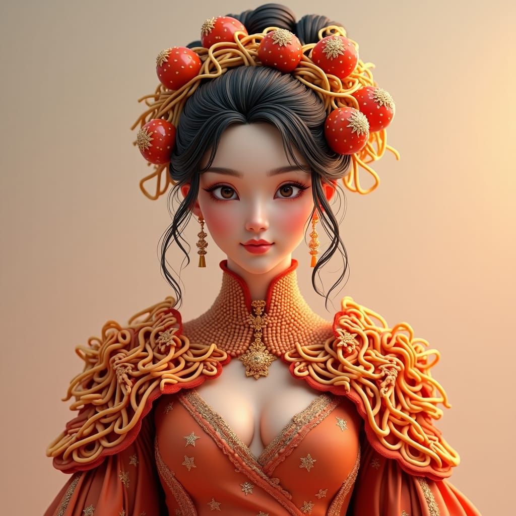 Woman in Meatball Armor: Modern Anime Art