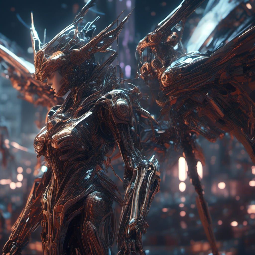 Angels, Demons, and Fairies in Sci-Fi Battle