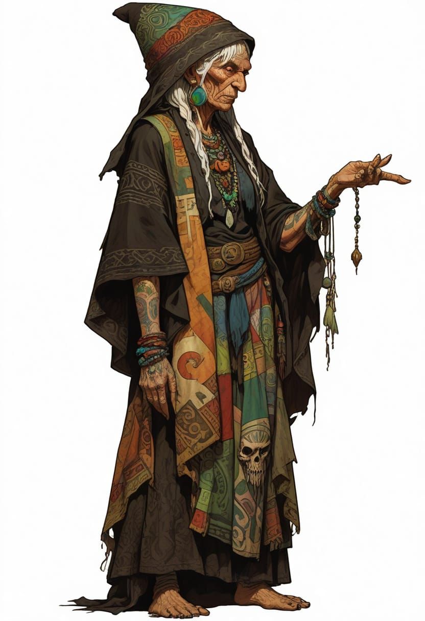 Polynesian Cthulhu Cultist as Heroic Fantasy Illustration