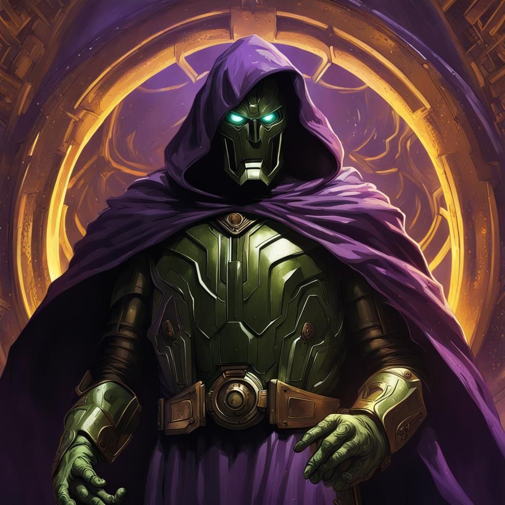 Doctor Doom: Dark Fantasy Concept Art in 8K