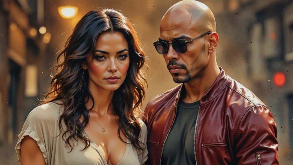 Mila Kunis and Ted in a Dreamlike Portrait