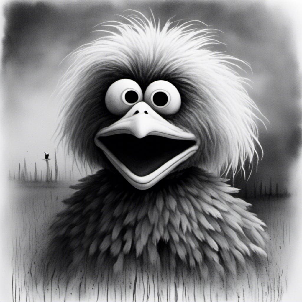 Disturbing Big Bird and Elmo in Gammell Style