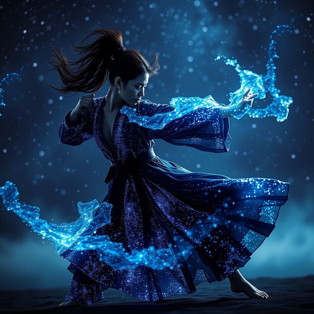 Dark Matter Seductress Karate Kata in Starlight