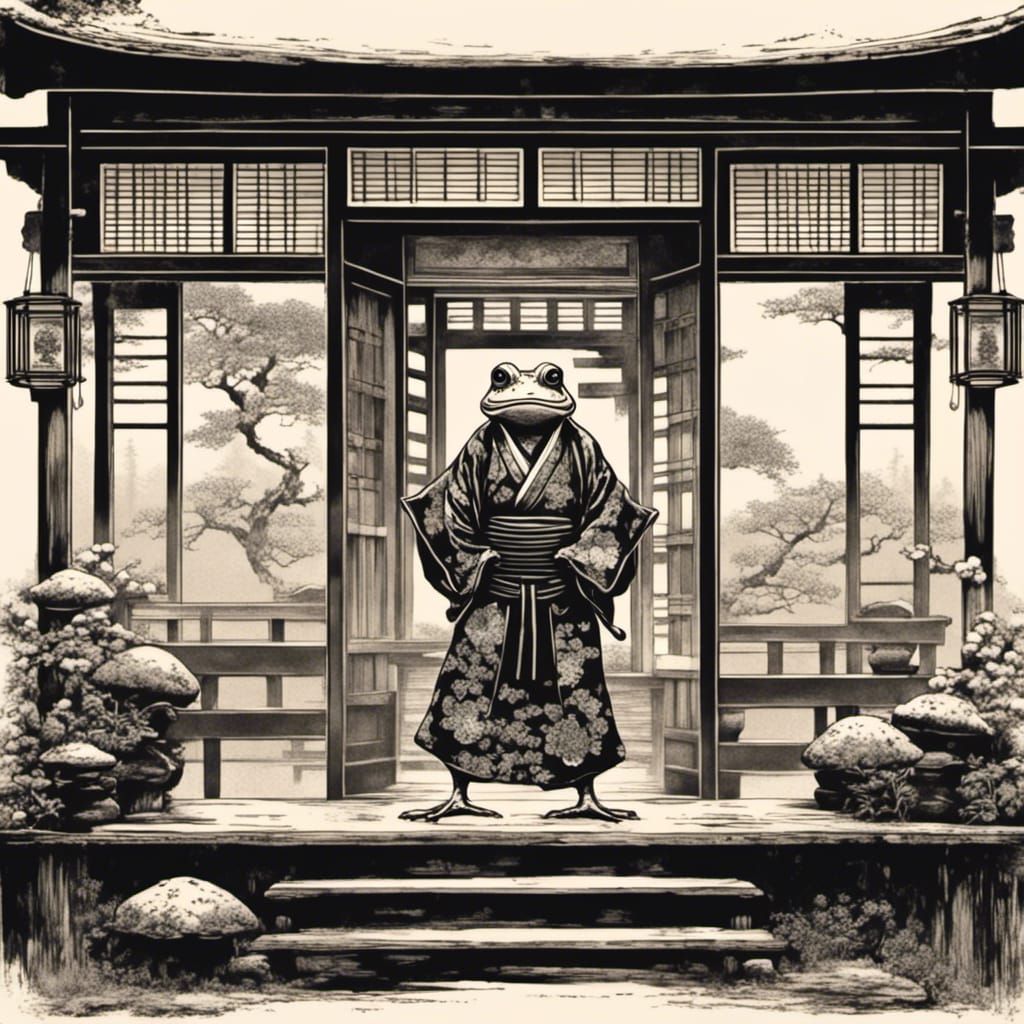 Frog samurai