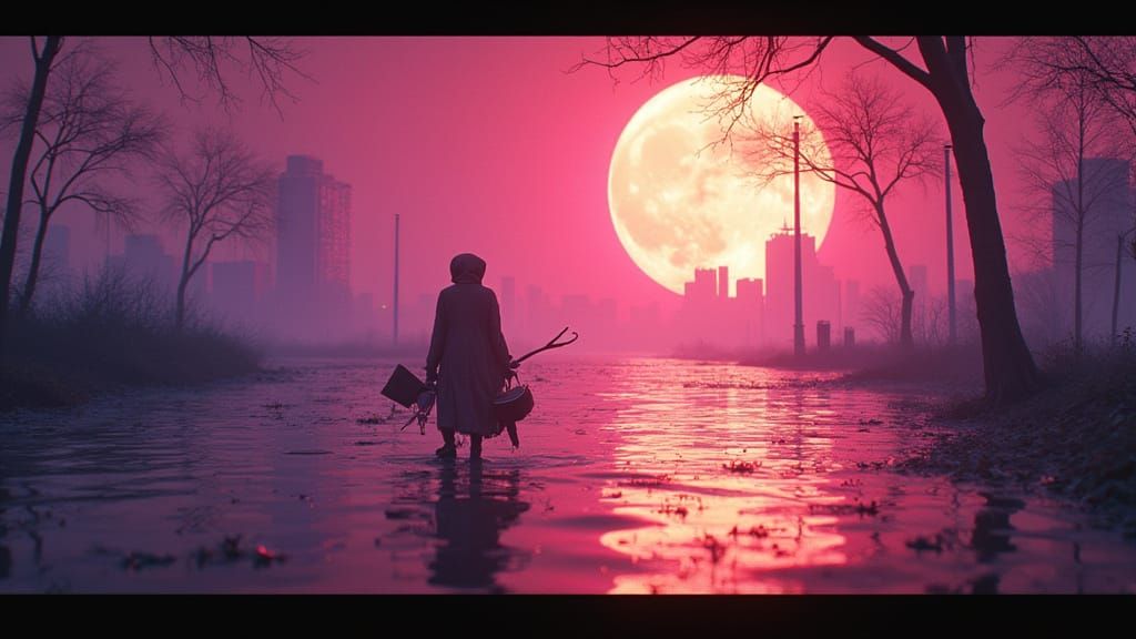 Surreal Dreamscape with Brilliant Light and Vibrant Colors