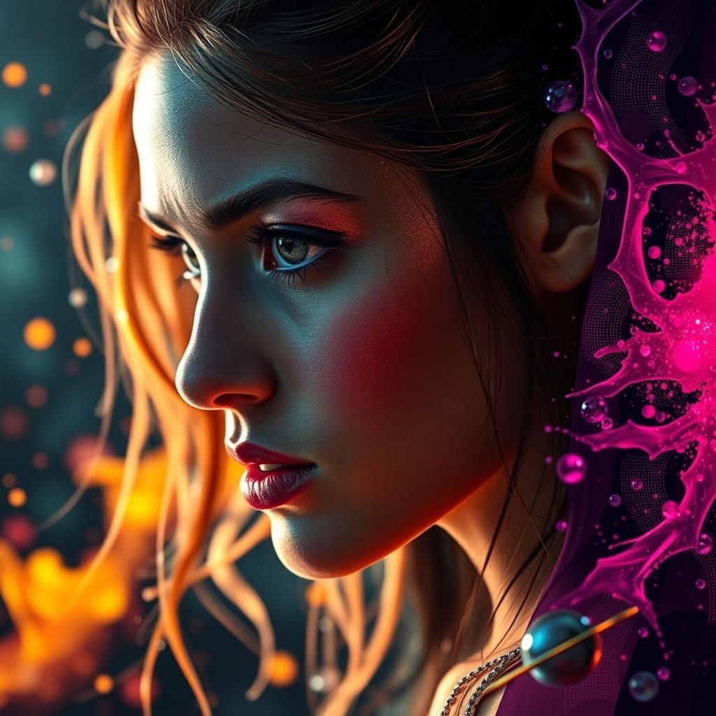 Stunning Hyperrealistic Portrait with Dramatic Lighting