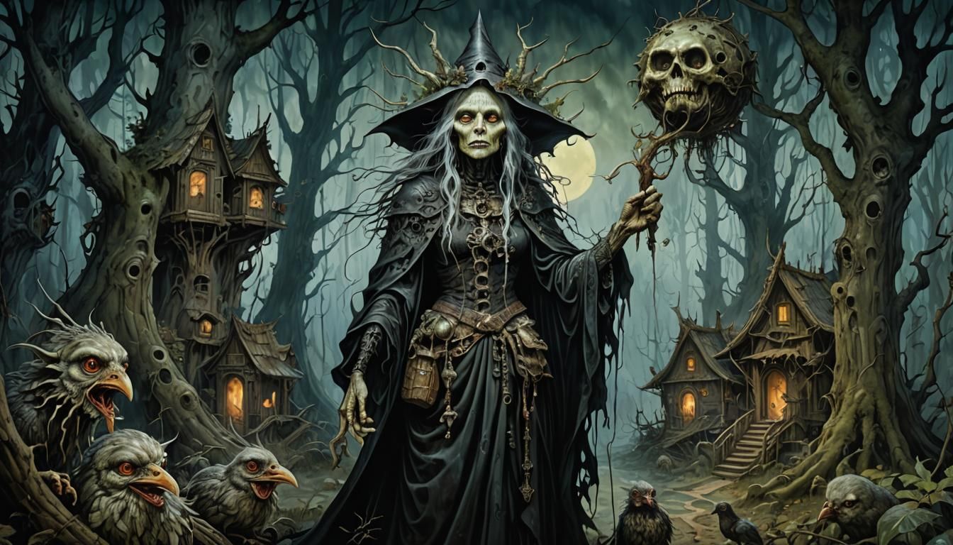 Baba Yaga Meets the Masters of Darkness in a Grotesque yet C...