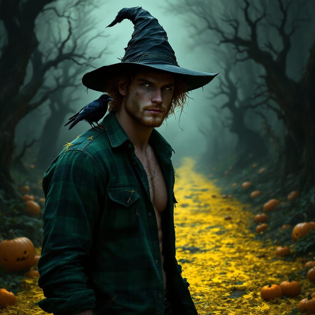 Handsome Scarecrow by Yellow Brick Road in Dark Fantasy Styl...