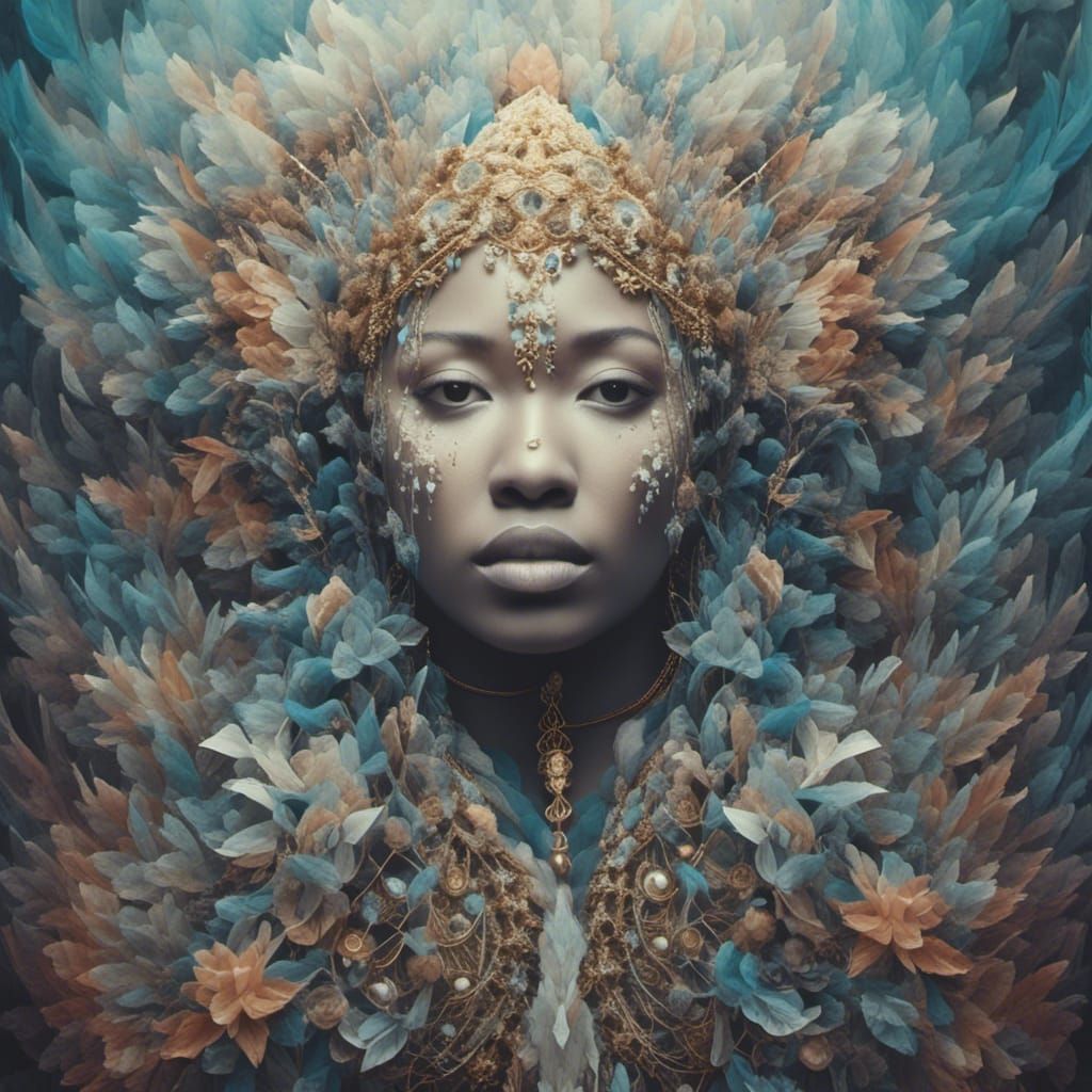 Tribal Markings Portrait