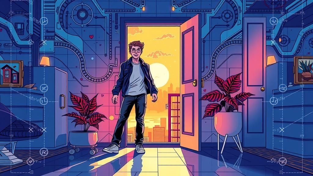 Moving Day Excitement in Marvel Comics Style