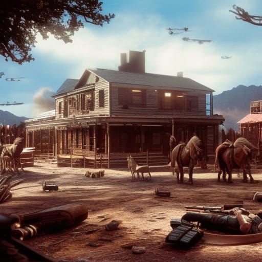 Gunfight at the O.K. Corral: Epic Digital Painting