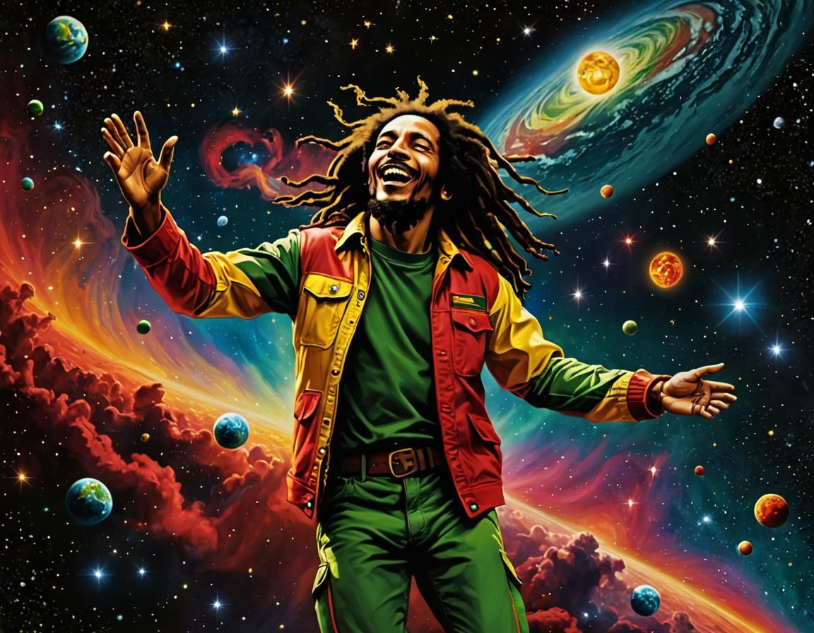 Bob Marley in Space: Rastafarian Harmony