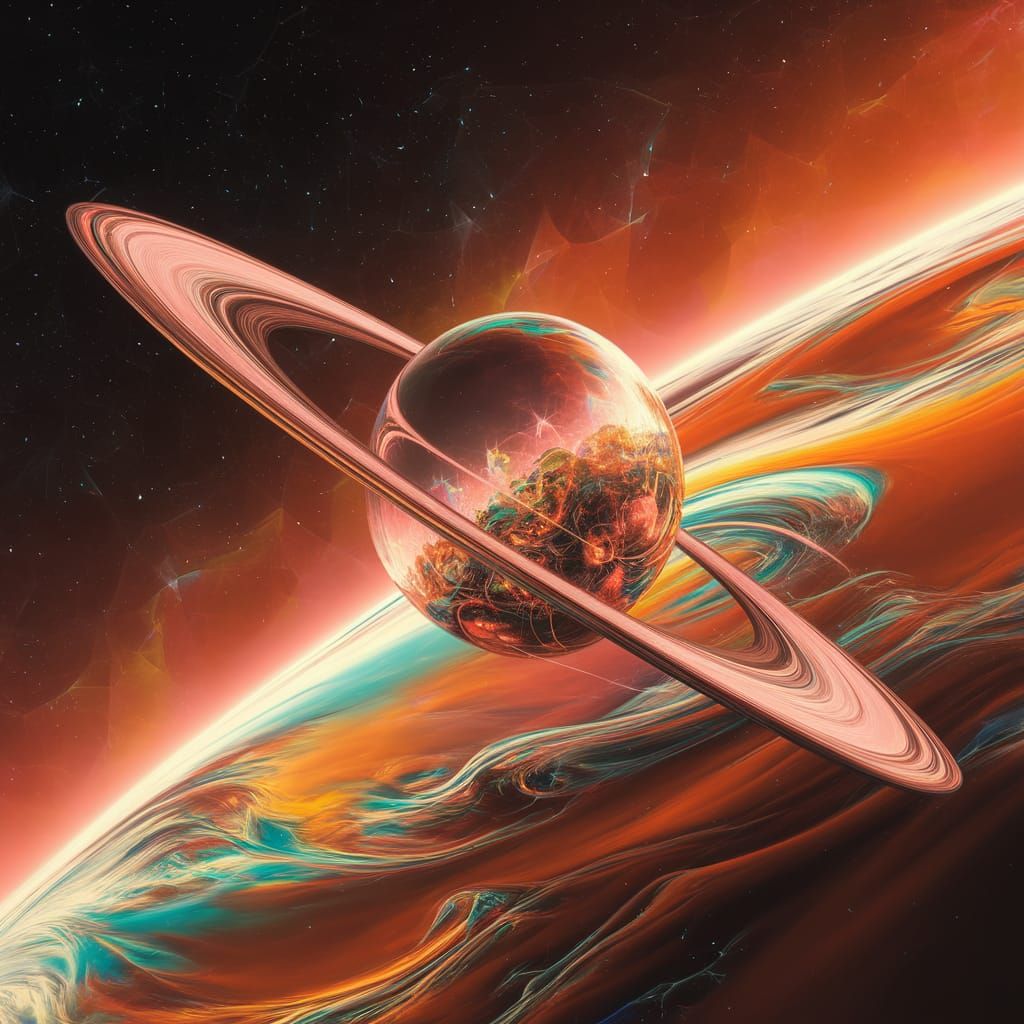 Exotic Astral Landscape in Ethereal Glow