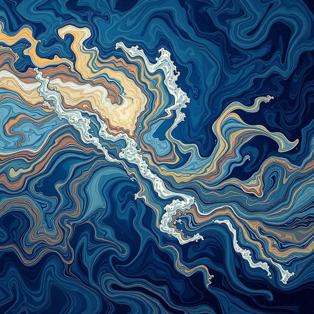 Abstract Fluid Dynamics Art