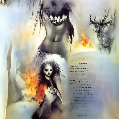 Seductive Female Demons: A Terrifying Illustration
