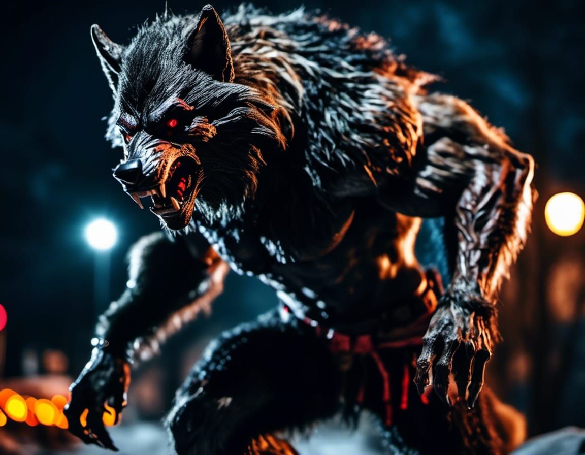 Fierce Werewolf Transformation in Detailed Photography