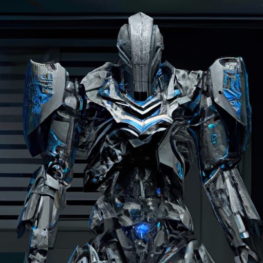 Cyberpunk Robot Villain Concept Art