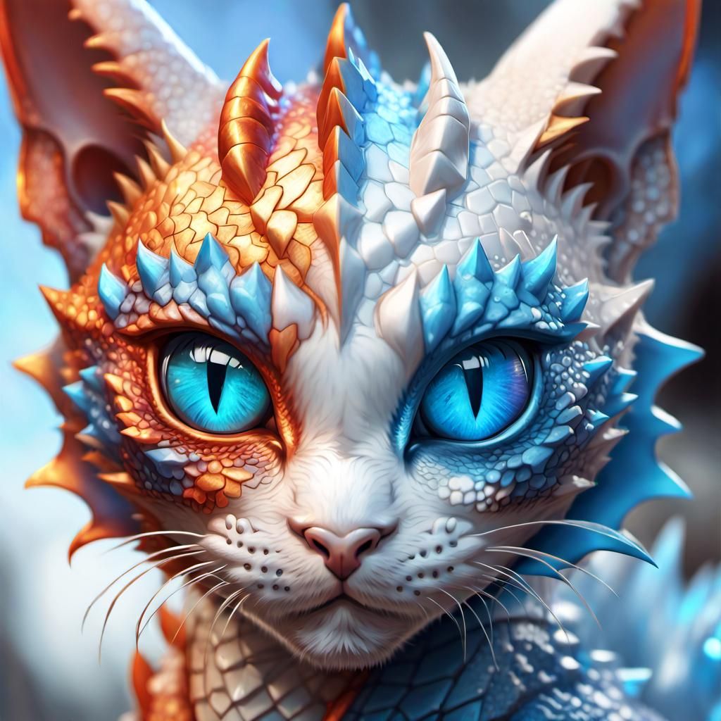 Fire&Ice Dragon Cat