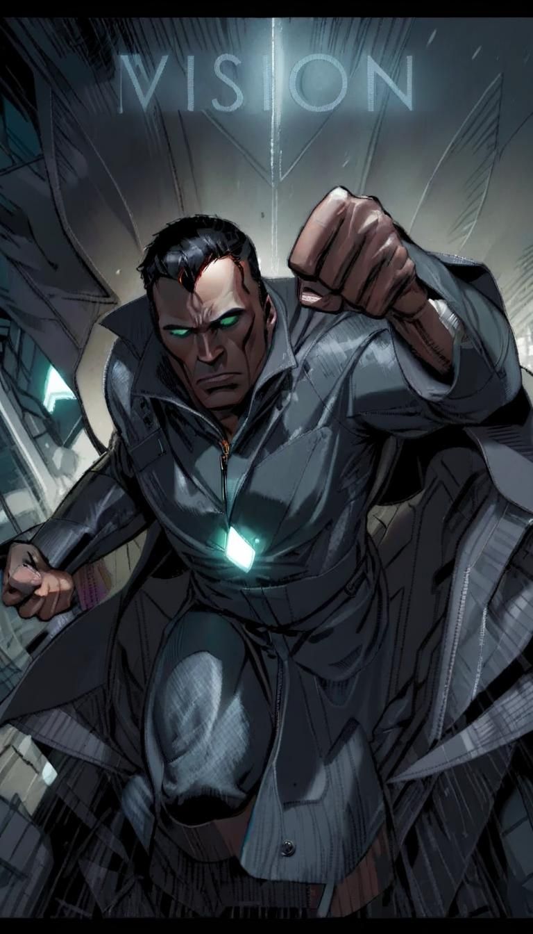 The Vision in Trench Coat: Comic Book Art
